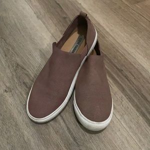 Dusty Maroon Steve Madden slip on sneakers